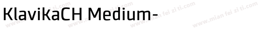 KlavikaCH Medium字体转换
